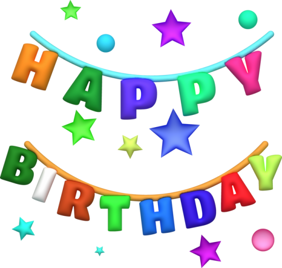 a happy birthday banner with stars and cons