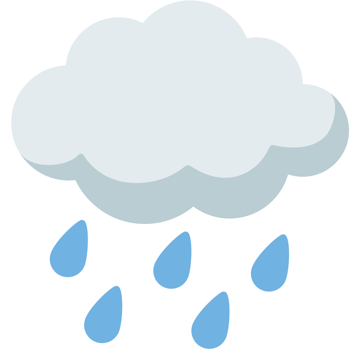 a cloud with rain on it