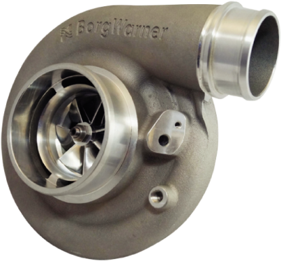 A turbo with a stainless steel housing