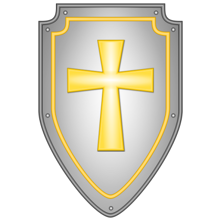 a shield with a cross on it