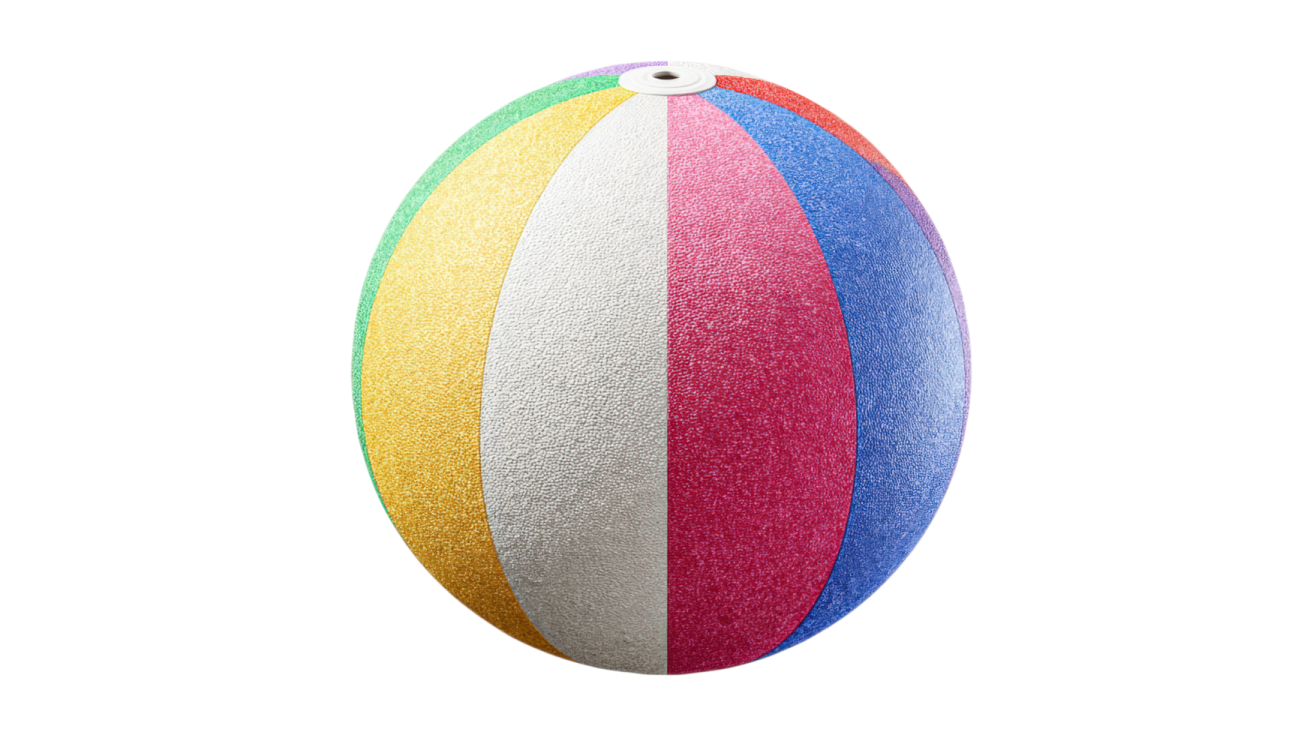 a colorful easter egg on a white background