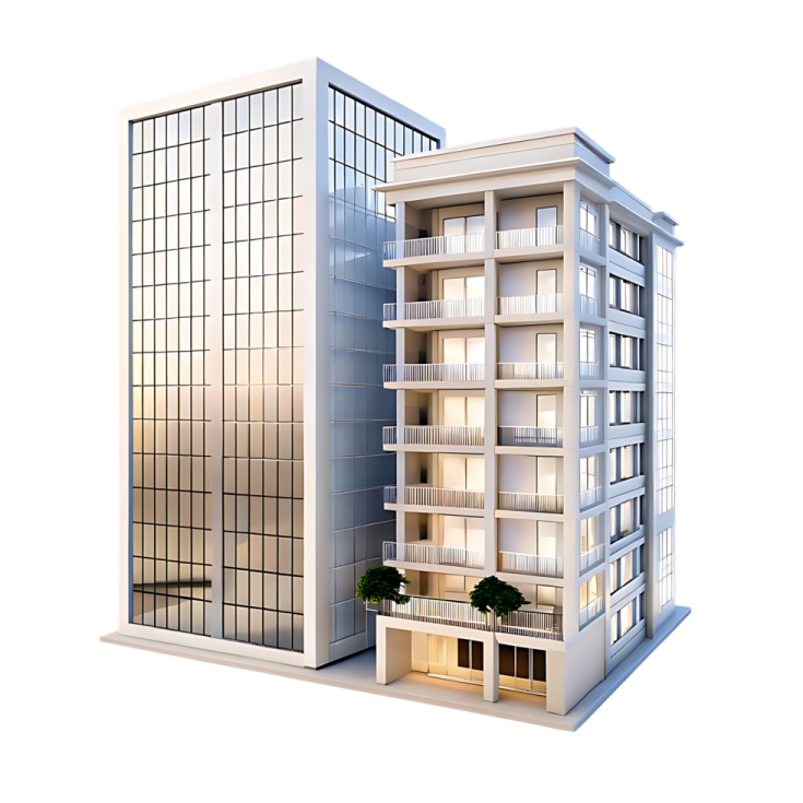 a model of a modern apartment building