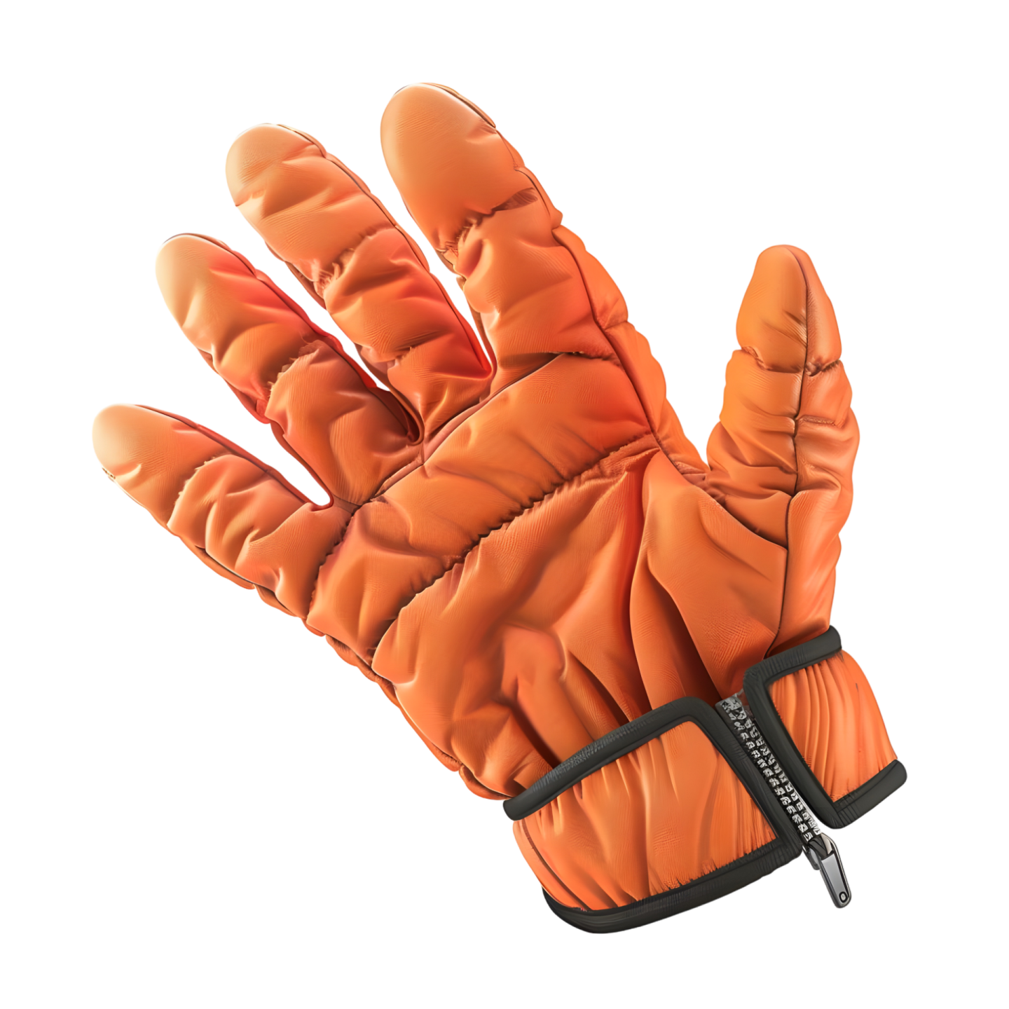 a close up of a glove on a white background
