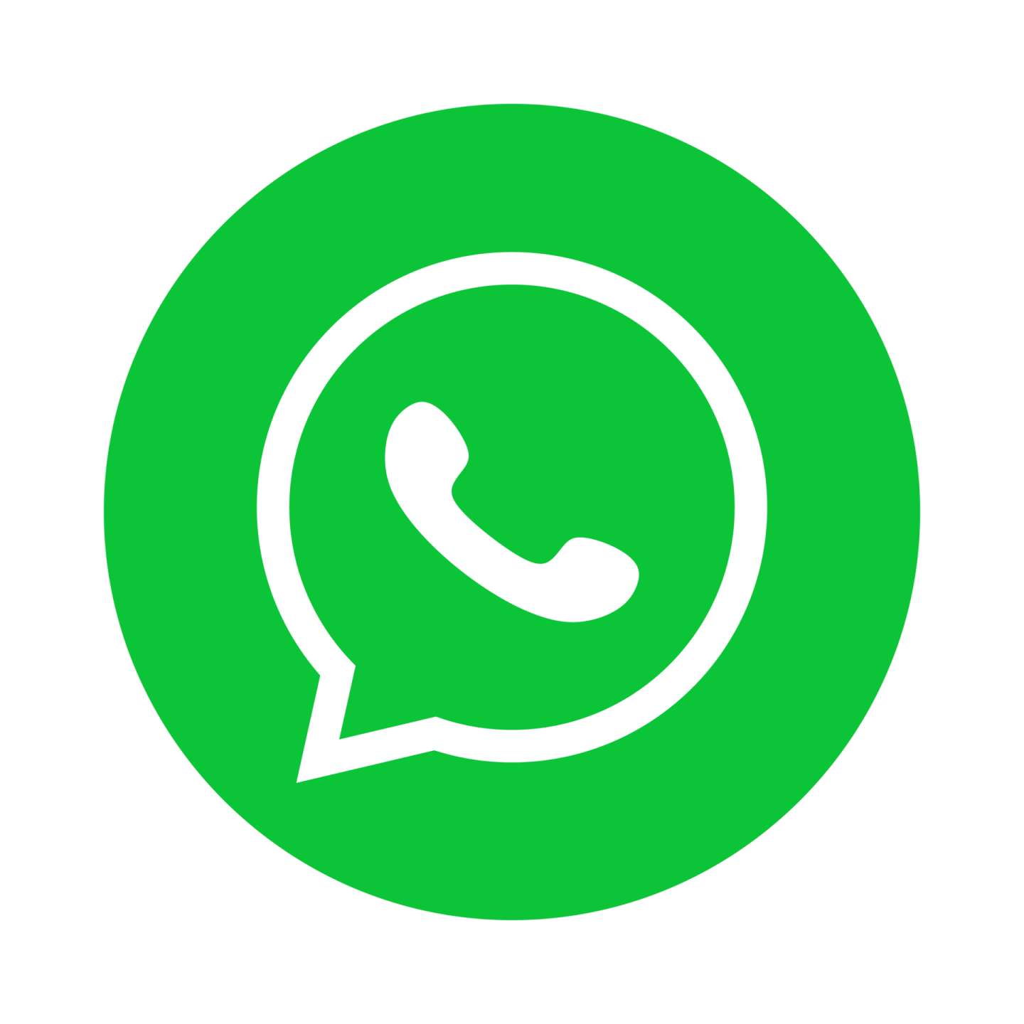 a green icon of a phone
