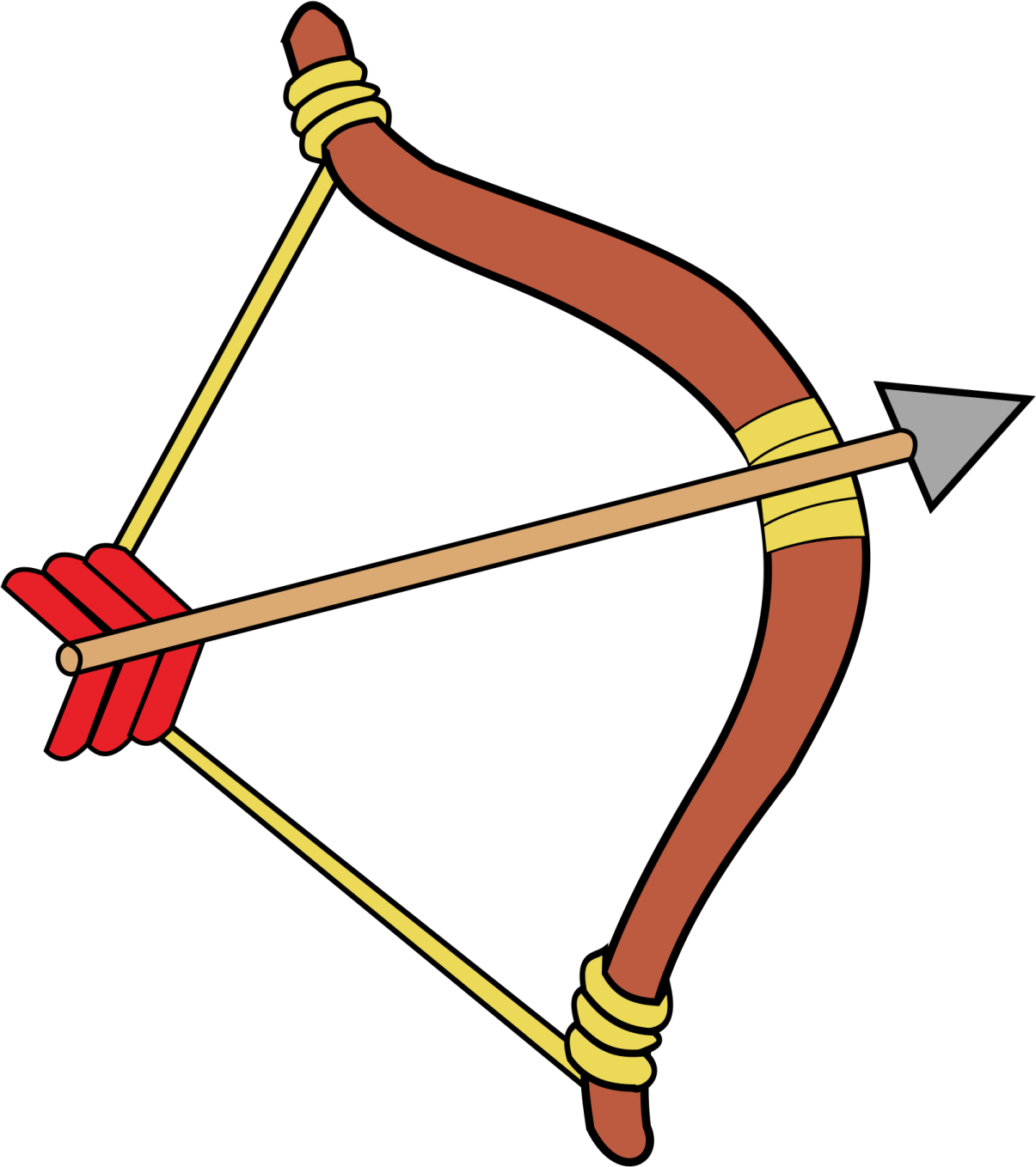 a bow and arrow