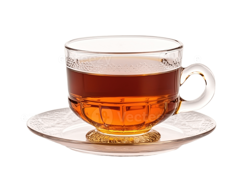 a cup of tea on a saucer