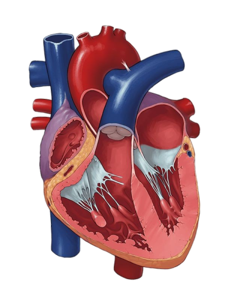 a diagram of the human heart