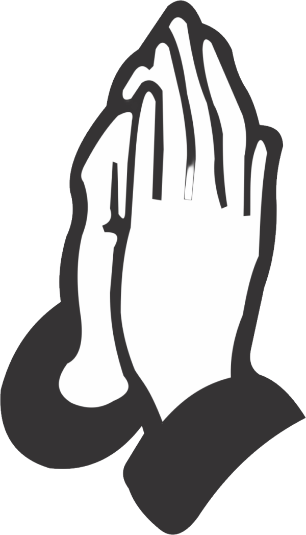 a black and white image of a praying hands