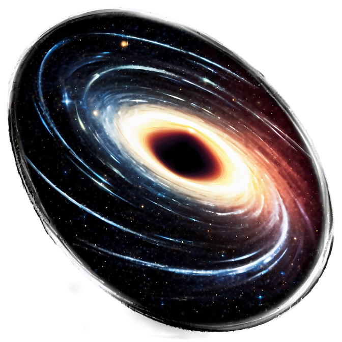 a black hole in the center of a galaxy