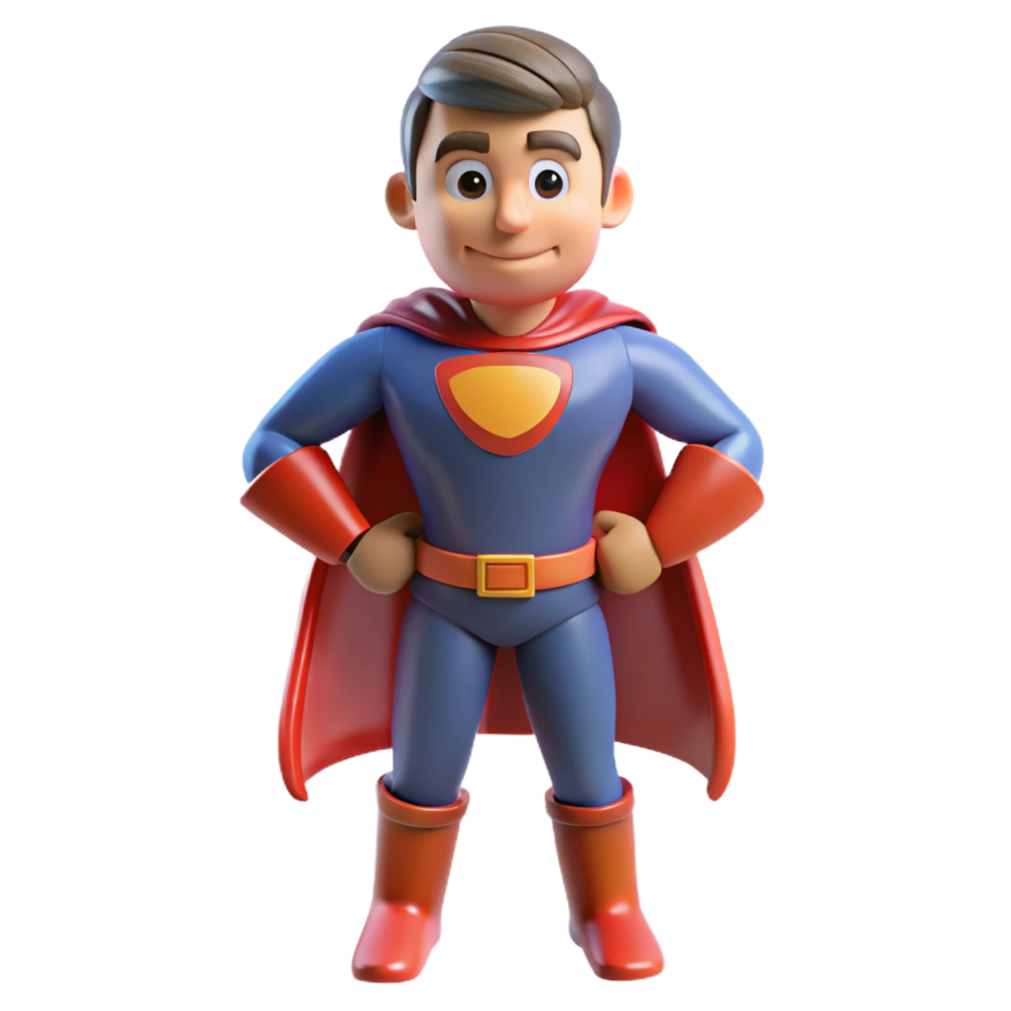 a toy figure of a man in a superman costume