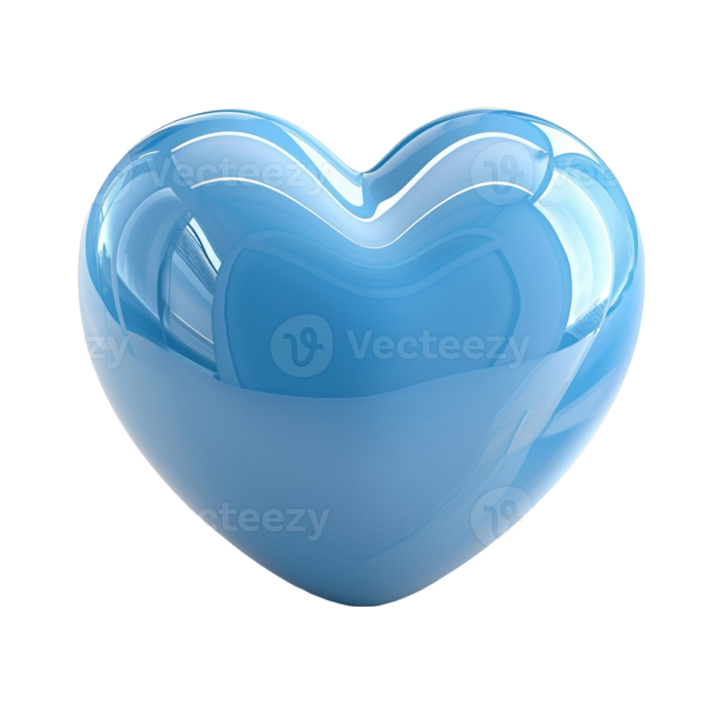 a blue heart shaped bowl on a white background