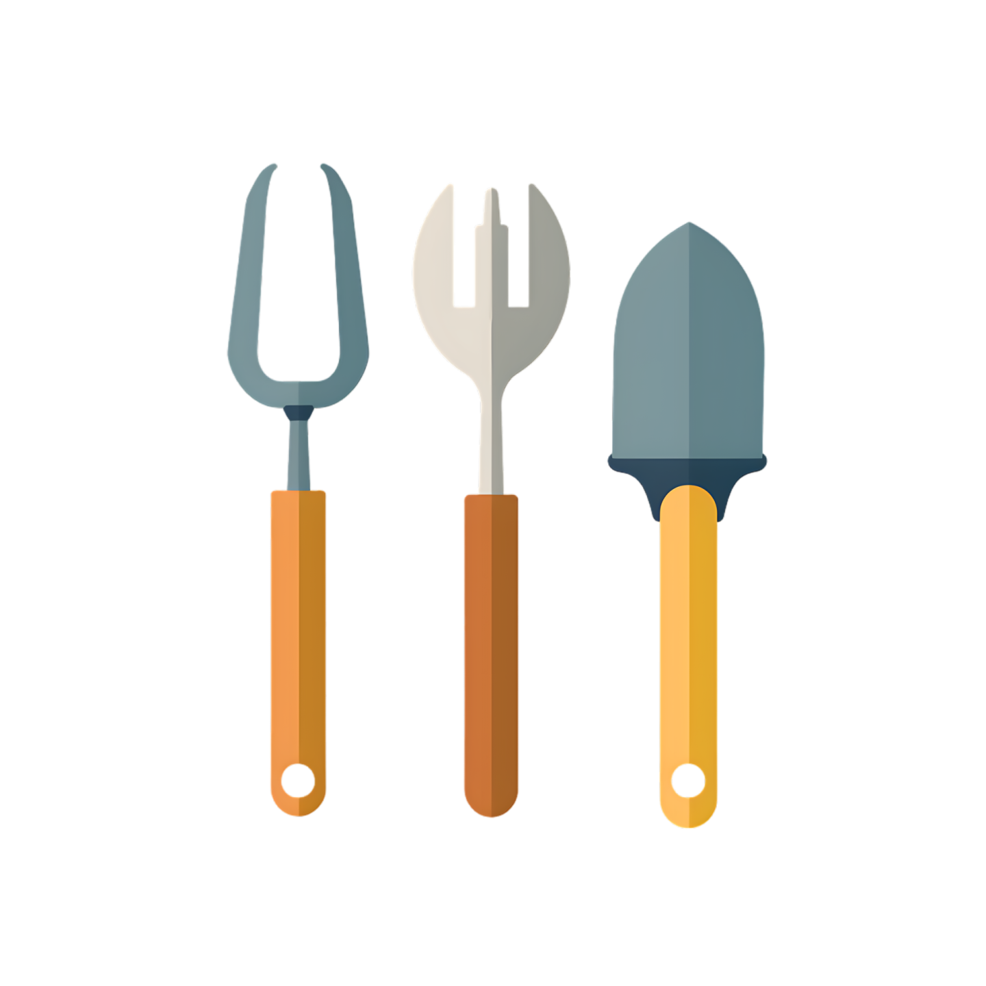 a set of gardening tools