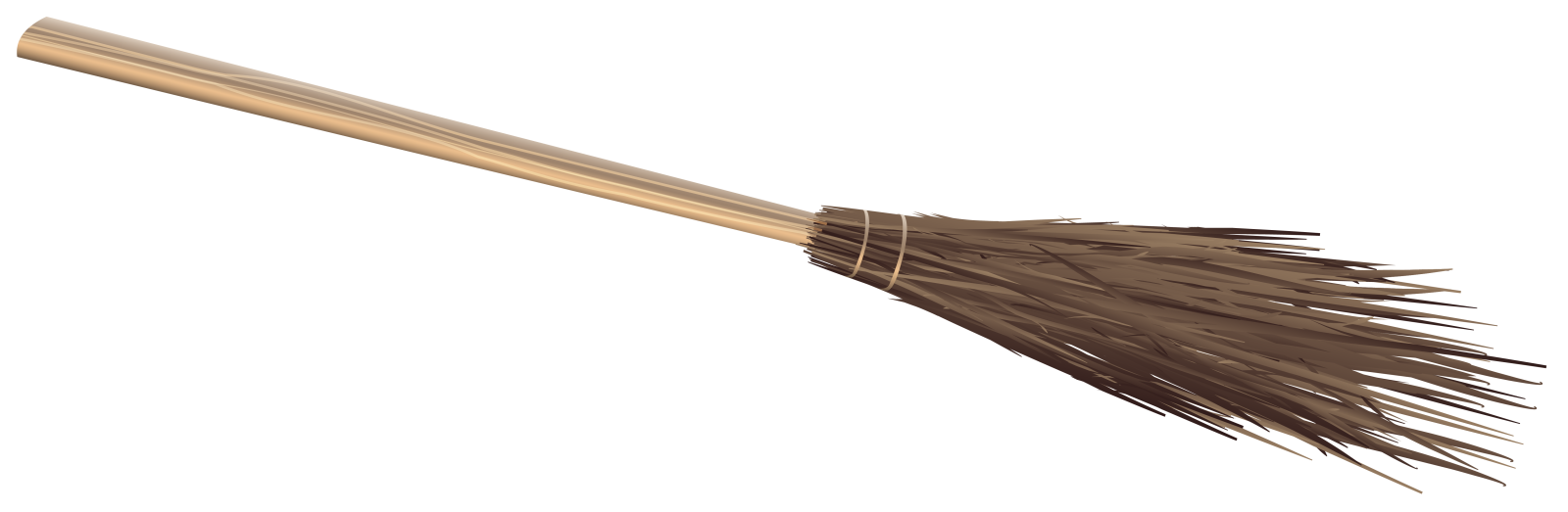 a broom on a white background