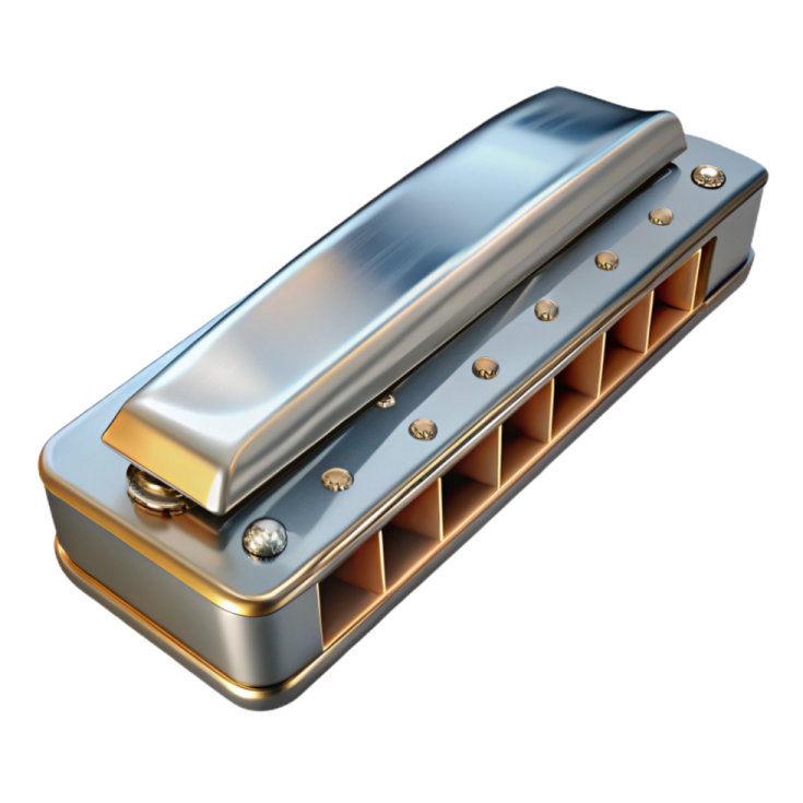 an image of a harmonica on a white background