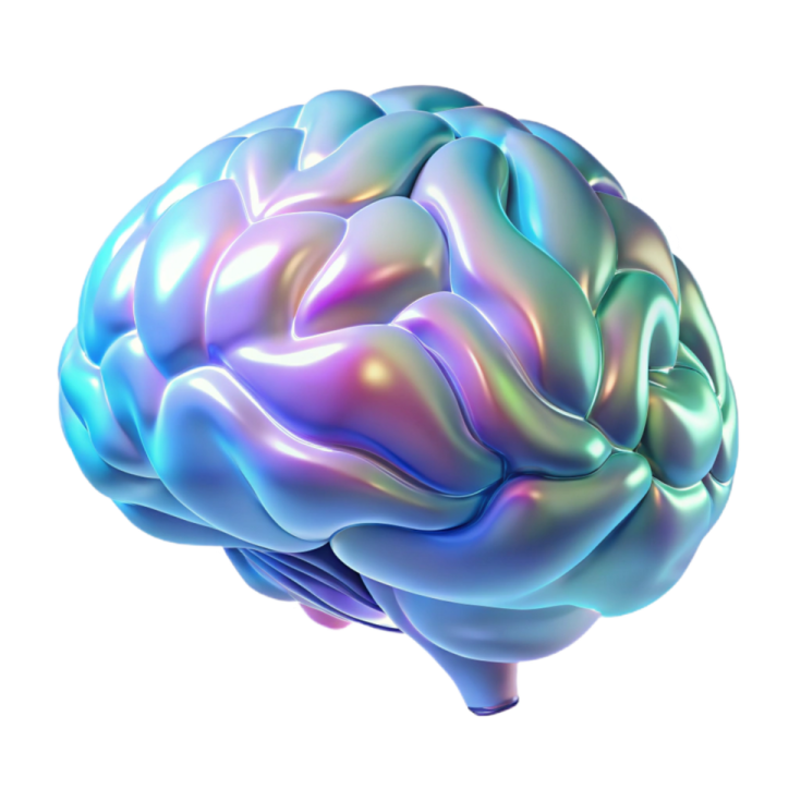an image of a blue and purple brain