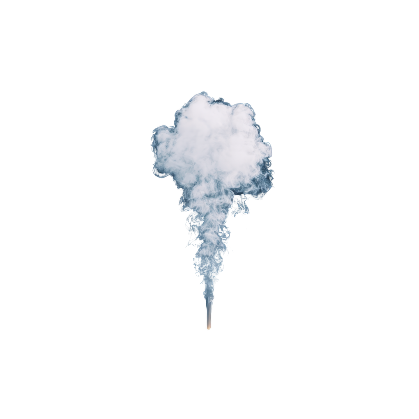 a cloud of smoke on a white background