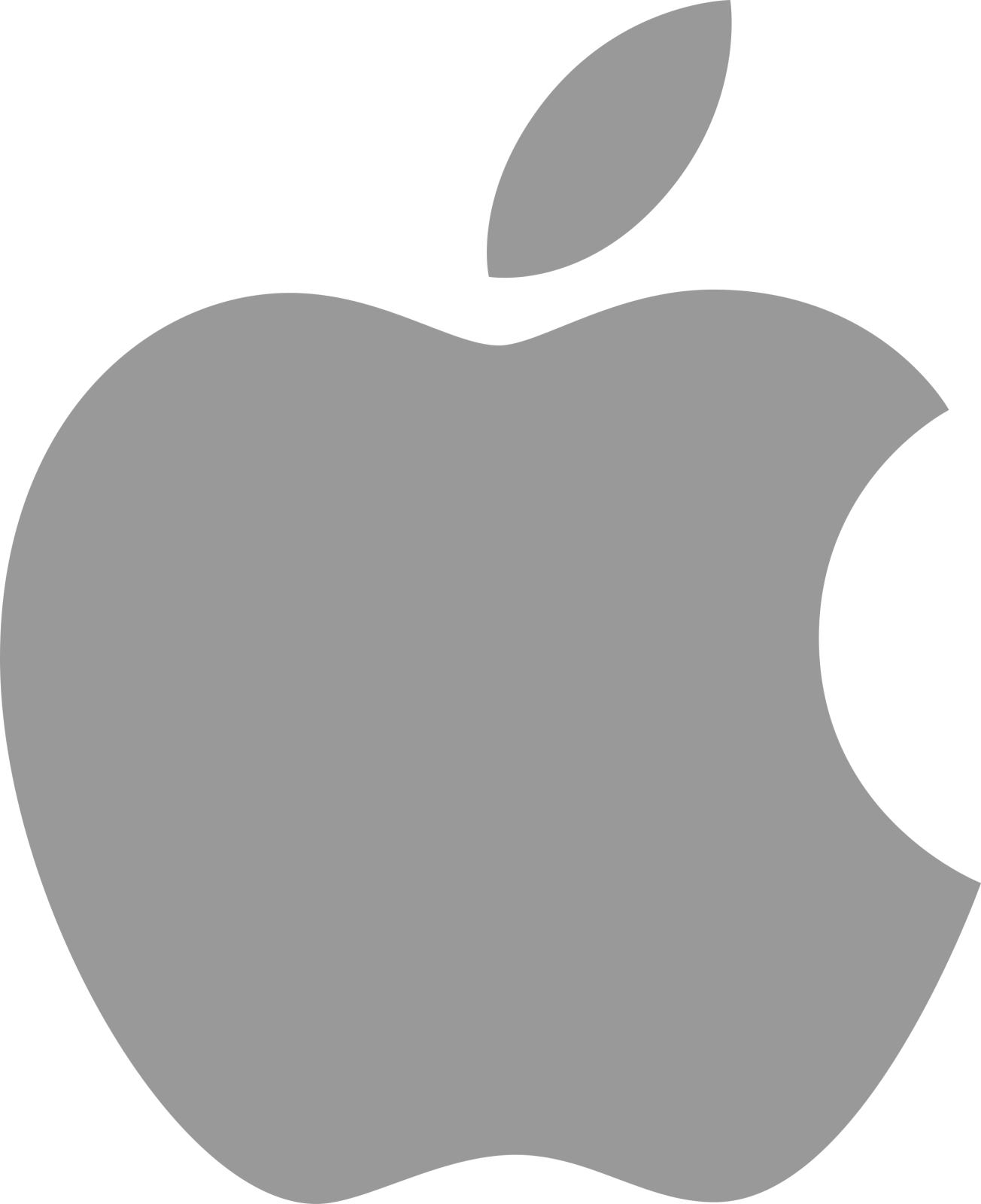 an apple logo on a white background