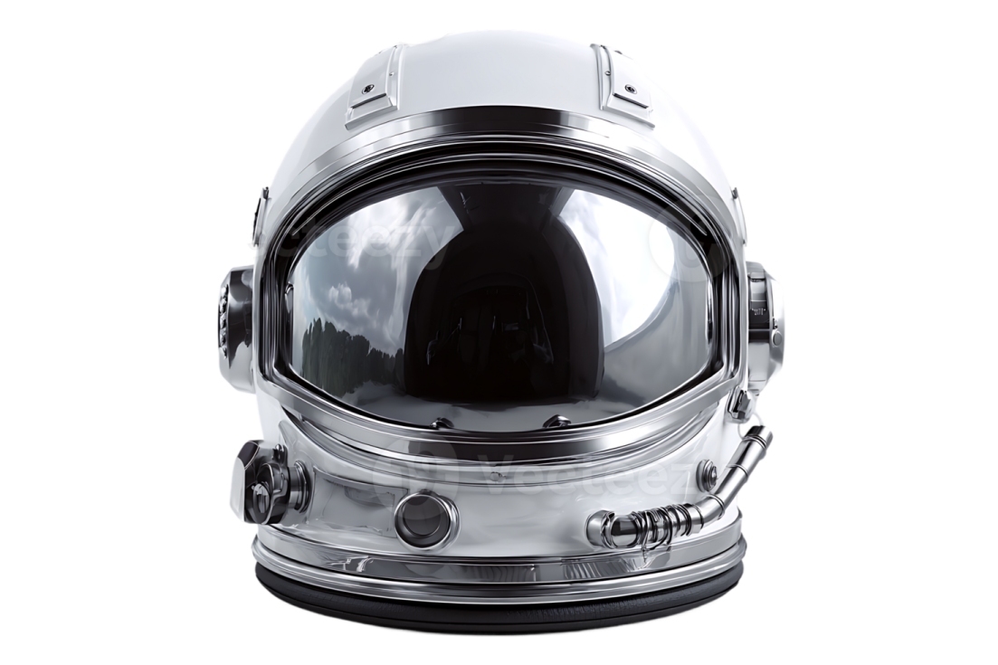 an astronaut helmet on a white background