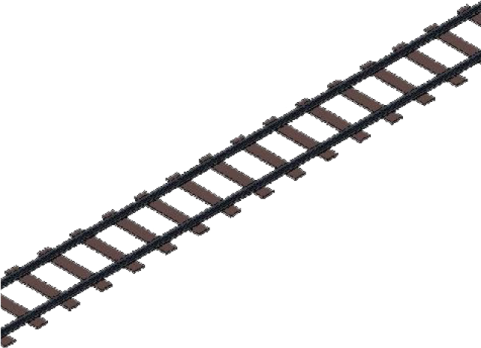 a black and brown train track