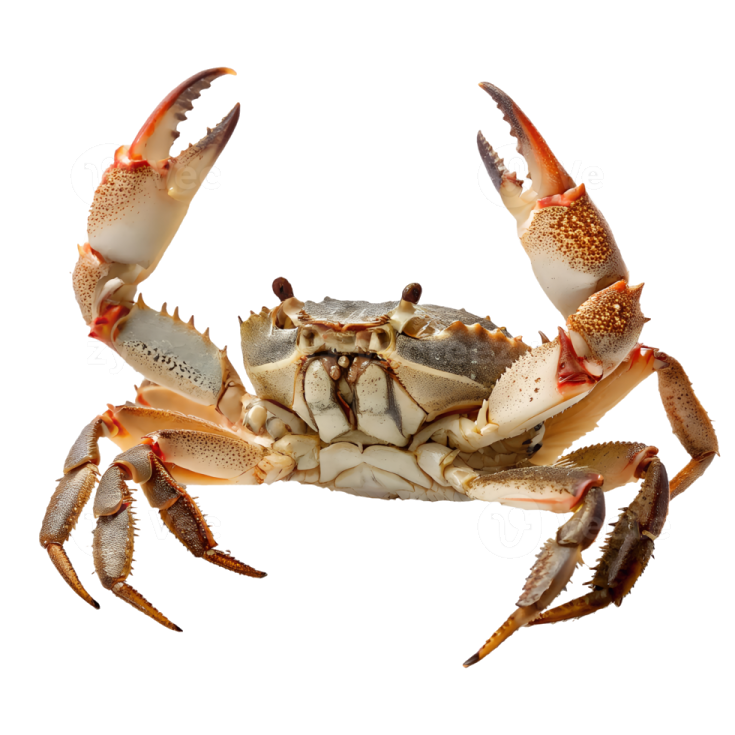 a crab on a white background