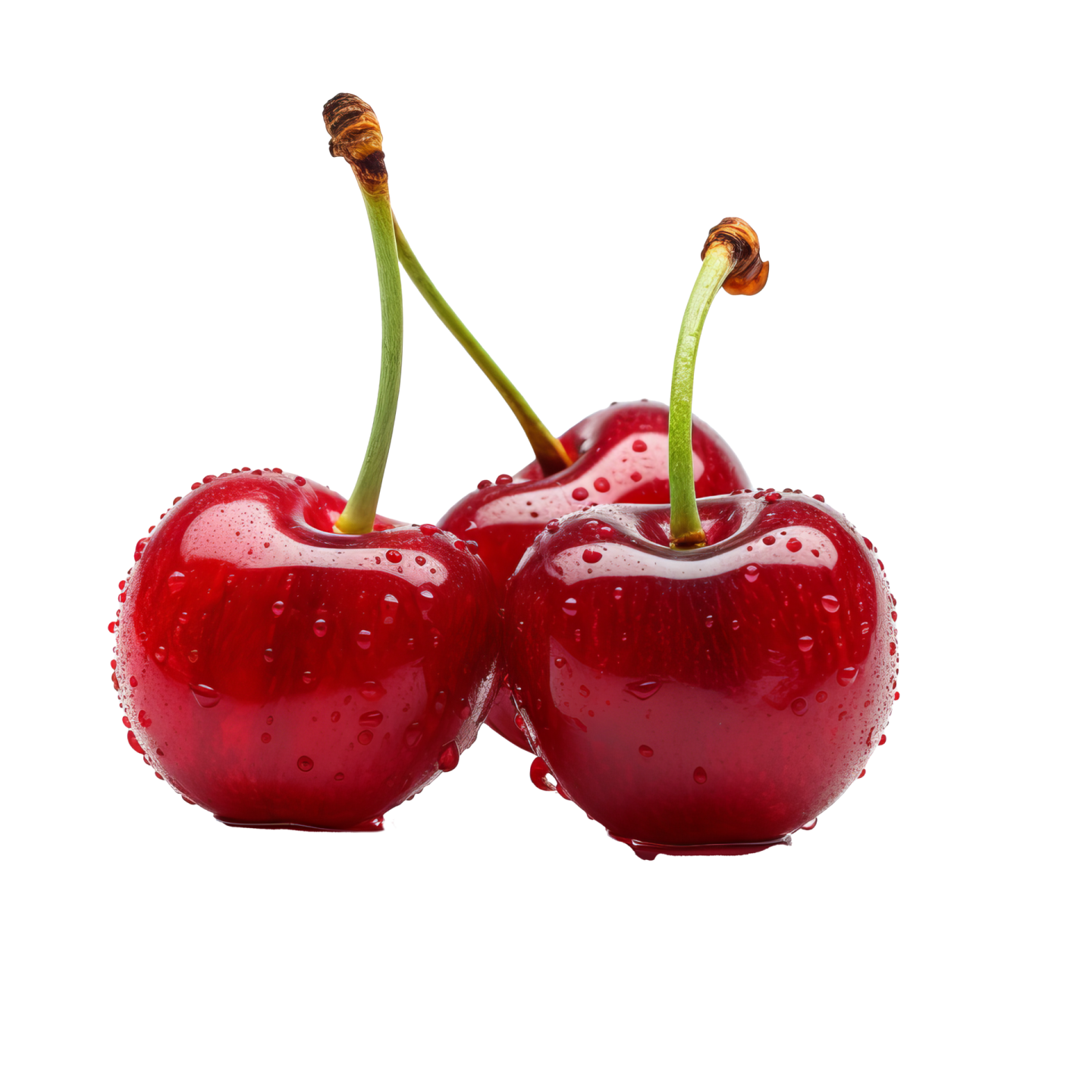 two cheres with water droplets on them