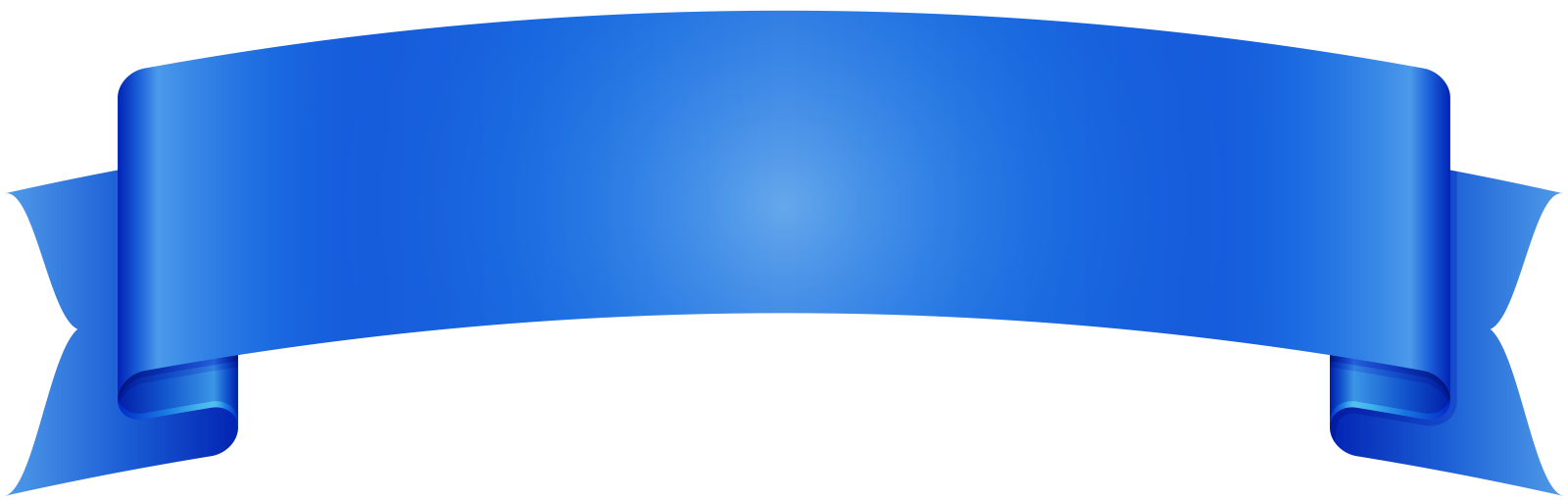 a blue ribbon on a white background