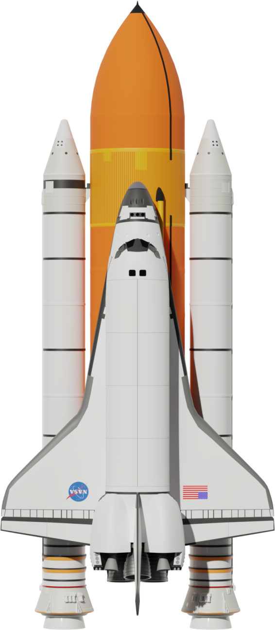 the space shuttle is shown in this image