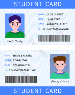 a student's id card