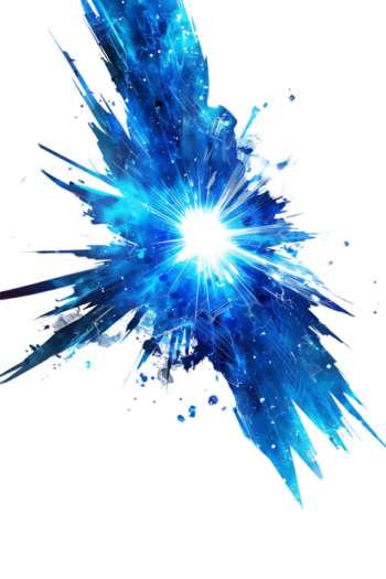 an image of a blue explosion in the air