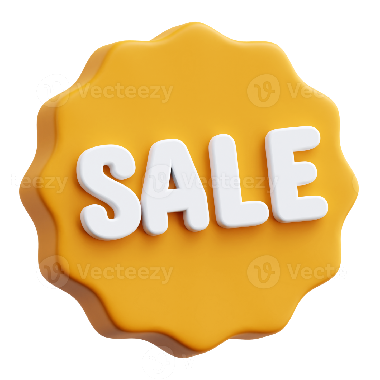 a yellow button with the word sale on it