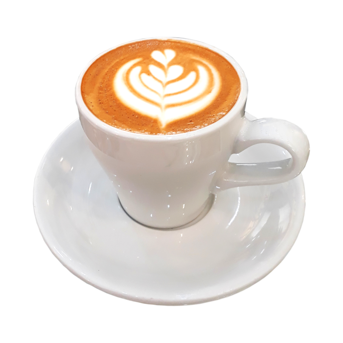 a cup of coffee with a heart drawn on it