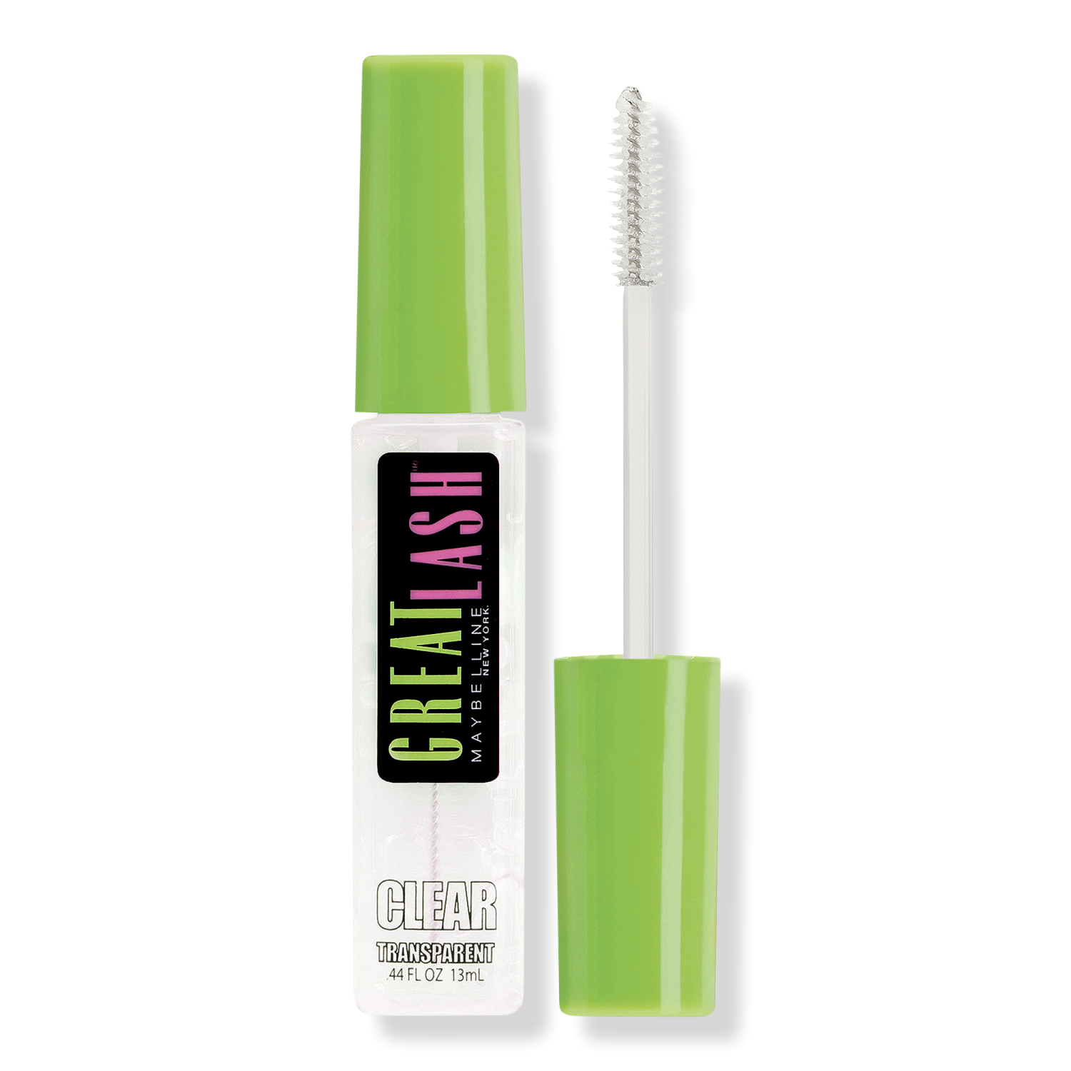 a green mascara with a white tube next to it