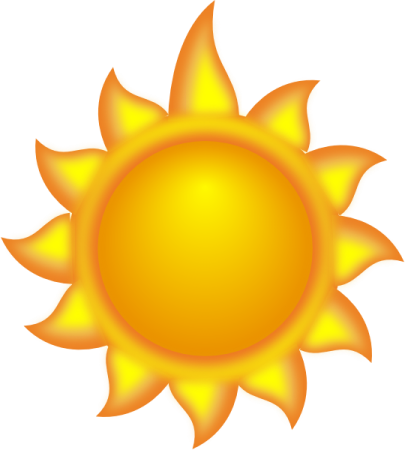 a yellow sun clipart