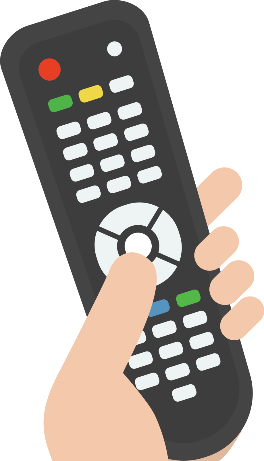 a hand holding a remote control