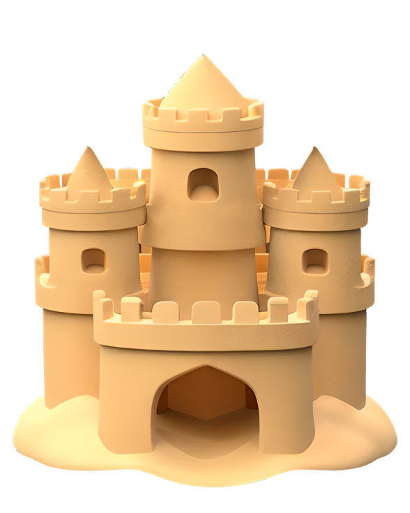 a sand castle