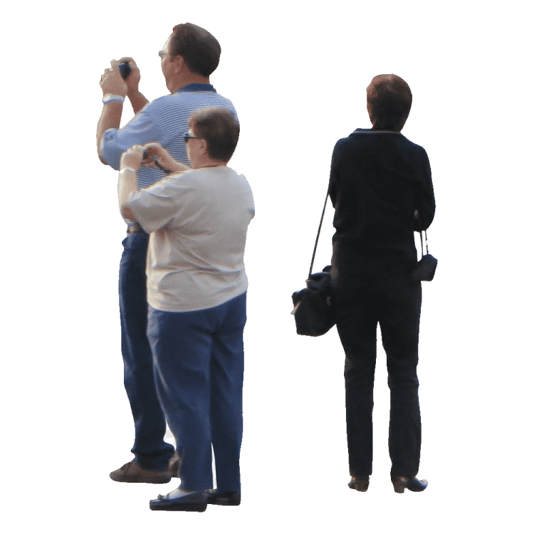 a man taking a picture of a woman
