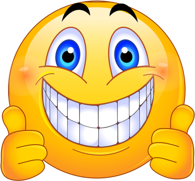 a smiley face with a big smile on it's face