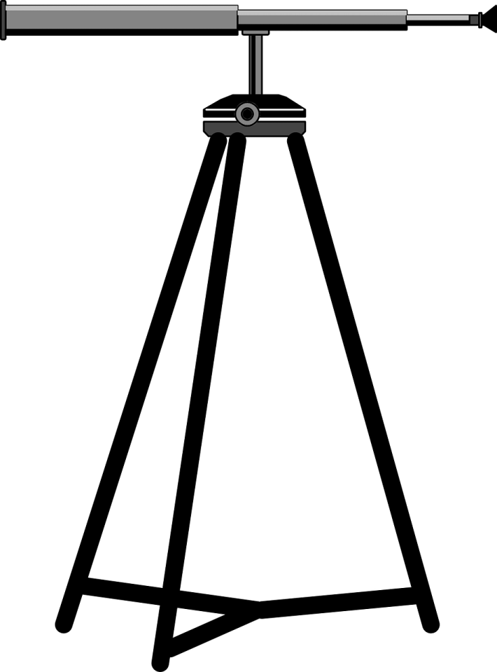 a telescope on a tripod