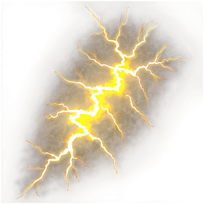 a drawing of a lightning