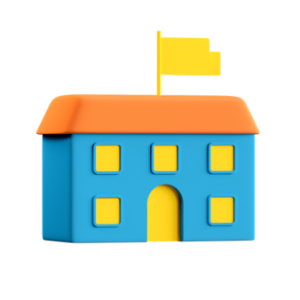 a house with a flag on top of it
