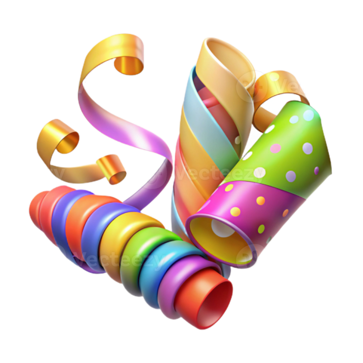 a colorful ribbon with polka dots on it