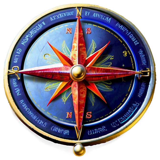 a compass on a white background