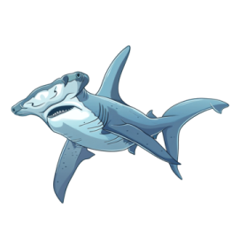 a shark with its mouth open