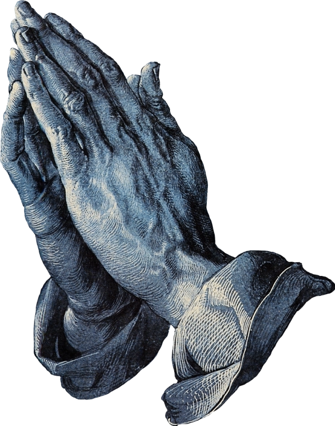 a pair of hands folded in prayer