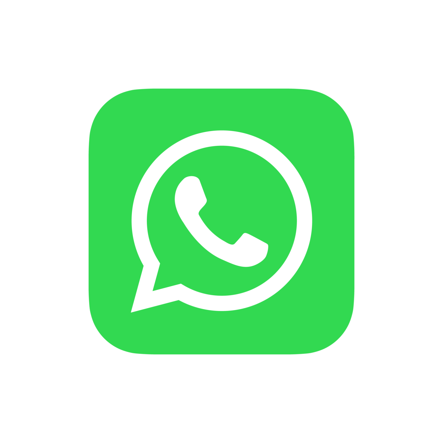 a green icon of a phone