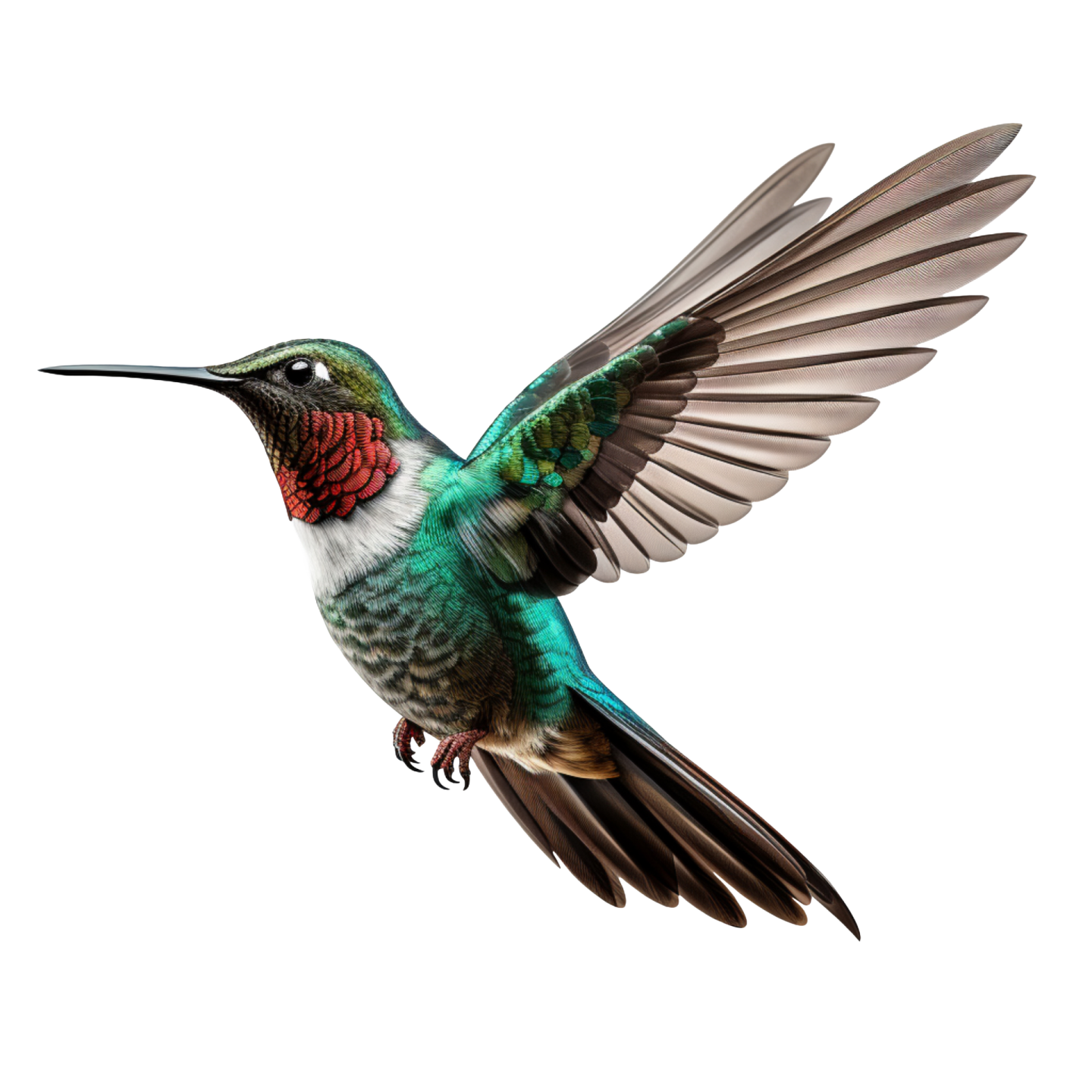 a bird with its wings spread out in the air