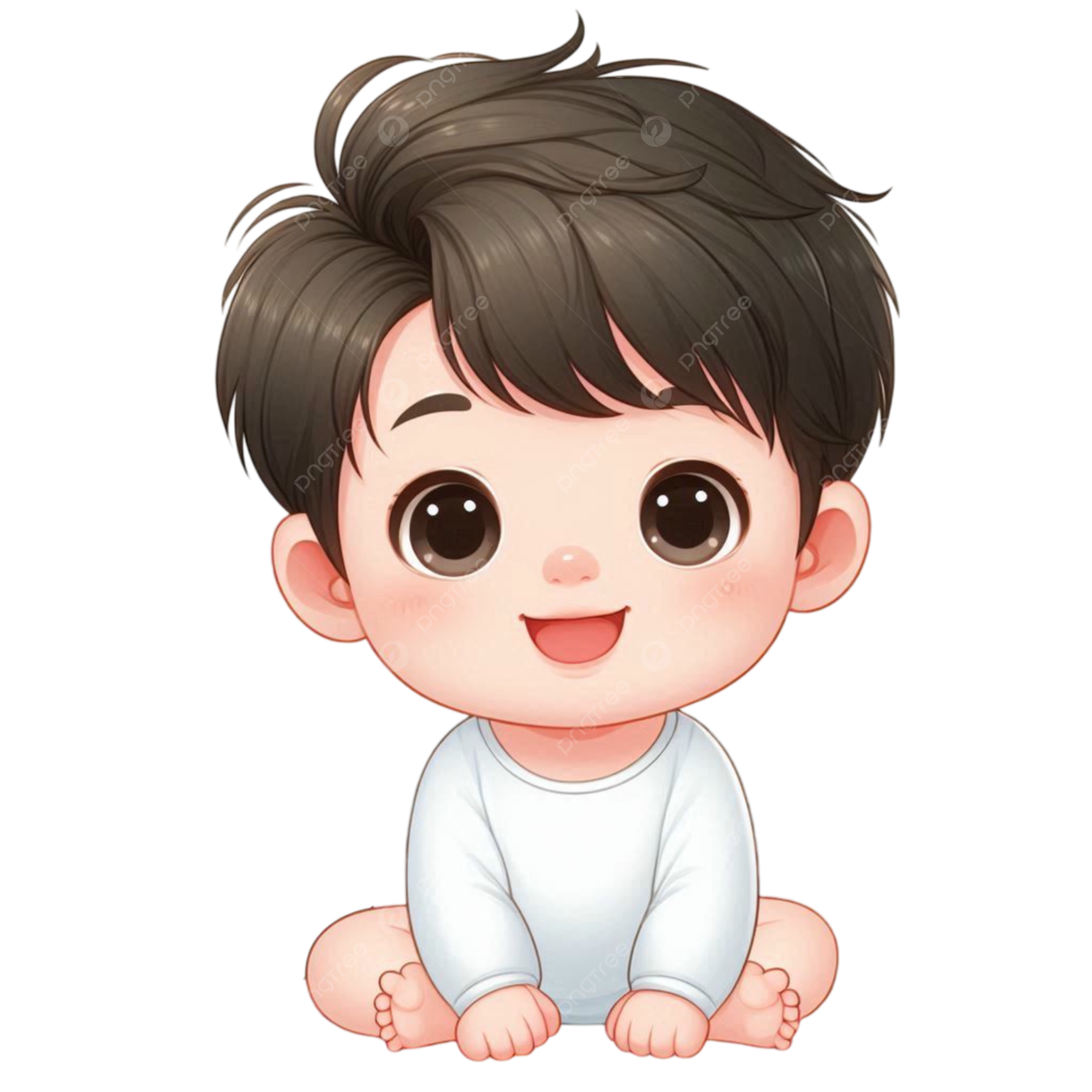 cute baby boy with gift box