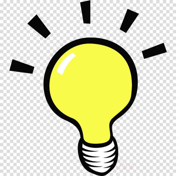 a light bulb on a transparent background