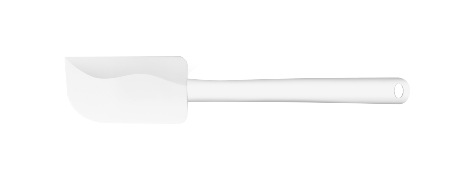 a white wall hook with a long handle