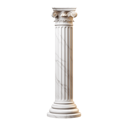 a white marble column